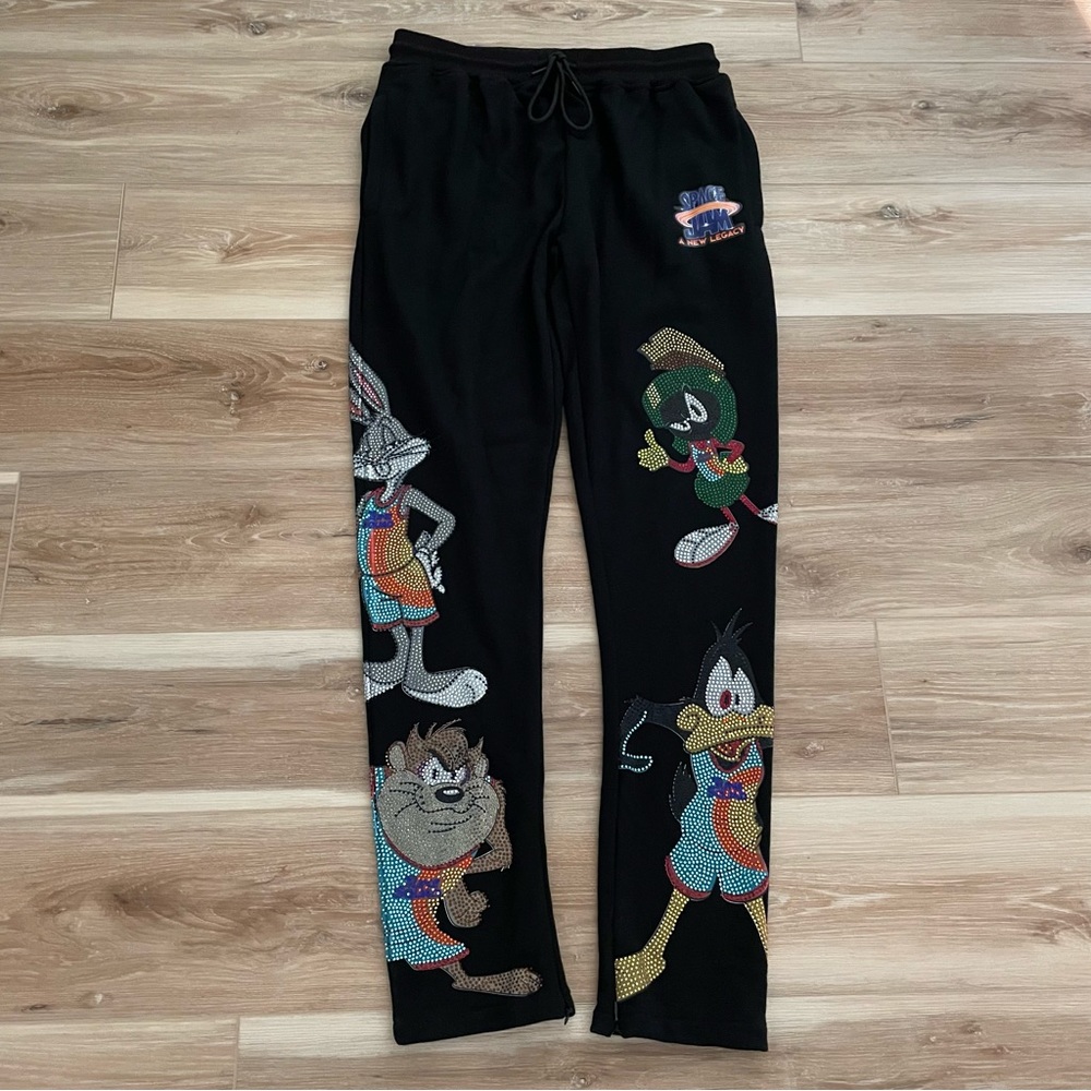 deKryptic x Space Jam New Legacy Embellished Sweatpants XL